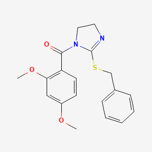 (2-(benzylthio)-4,5-dihydro-1H-imidazol-1-yl)(2,4-dimethoxyphenyl)methanone