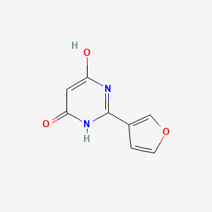 2-(furan-3-yl)-4-hydroxy-1H-pyrimidin-6-one