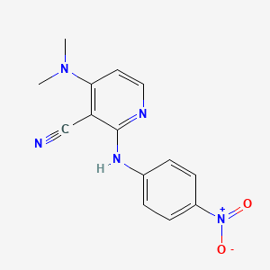 4-(Dimethylamino)-2-(4-nitroanilino)nicotinonitrile