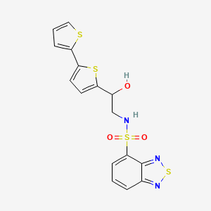 N-(2-{[2,2'-bithiophene]-5-yl}-2-hydroxyethyl)-2,1,3-benzothiadiazole-4-sulfonamide