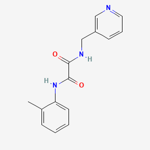 molecular formula C15H15N3O2 B2643623 N-(2-methylphenyl)-N'-(pyridin-3-ylmethyl)ethanediamide CAS No. 346453-21-2
