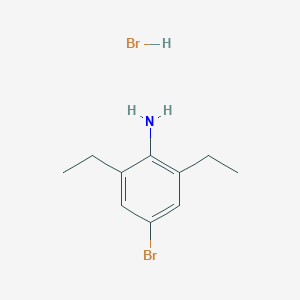 molecular formula C10H15Br2N B2643627 4-Bromo-2,6-diethylaniline hydrobromide CAS No. 127451-90-5