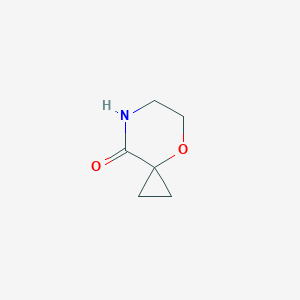 molecular formula C6H9NO2 B2643636 4-Oxa-7-azaspiro[2.5]octan-8-one CAS No. 2227206-16-6