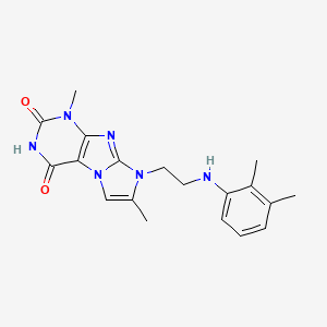 8-(2-((2,3-dimethylphenyl)amino)ethyl)-1,7-dimethyl-1H-imidazo[2,1-f]purine-2,4(3H,8H)-dione