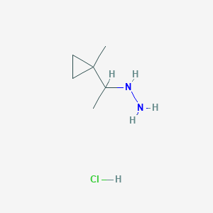 1-(1-Methylcyclopropyl)ethylhydrazine;hydrochloride