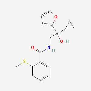N-(2-cyclopropyl-2-(furan-2-yl)-2-hydroxyethyl)-2-(methylthio)benzamide