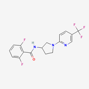 2,6-difluoro-N-(1-(5-(trifluoromethyl)pyridin-2-yl)pyrrolidin-3-yl)benzamide