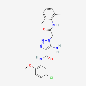 5-amino-N-(5-chloro-2-methoxyphenyl)-1-{[(2,6-dimethylphenyl)carbamoyl]methyl}-1H-1,2,3-triazole-4-carboxamide