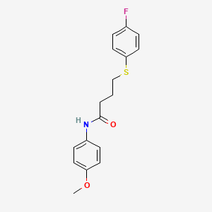 molecular formula C17H18FNO2S B2643700 4-((4-fluorophenyl)thio)-N-(4-methoxyphenyl)butanamide CAS No. 941925-12-8