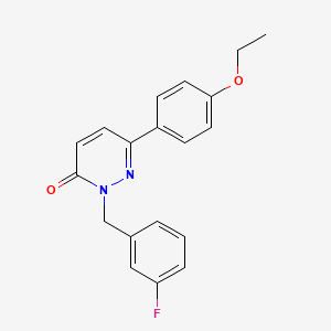 molecular formula C19H17FN2O2 B2643713 6-(4-Ethoxyphenyl)-2-[(3-fluorophenyl)methyl]pyridazin-3-one CAS No. 899946-62-4