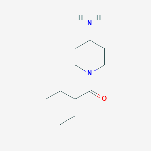 molecular formula C11H22N2O B2643716 1-(4-氨基哌啶-1-基)-2-乙基丁烷-1-酮 CAS No. 1016511-94-6