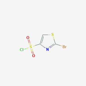 molecular formula C3HBrClNO2S2 B2643743 2-Bromo-4-thiazolesulfonyl chloride CAS No. 2228685-36-5