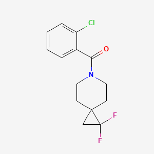 (2-Chlorophenyl)(1,1-difluoro-6-azaspiro[2.5]octan-6-yl)methanone
