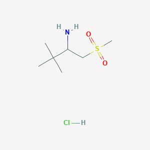 3,3-Dimethyl-1-methylsulfonylbutan-2-amine;hydrochloride