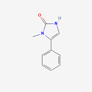 molecular formula C10H10N2O B2643777 1-methyl-5-phenyl-2,3-dihydro-1H-imidazol-2-one CAS No. 59167-84-9