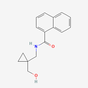 molecular formula C16H17NO2 B2643782 N-((1-(hydroxymethyl)cyclopropyl)methyl)-1-naphthamide CAS No. 1257552-10-5