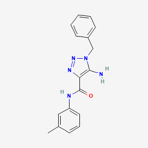molecular formula C17H17N5O B2643787 5-amino-1-benzyl-N-(3-methylphenyl)-1H-1,2,3-triazole-4-carboxamide CAS No. 900013-13-0