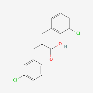 molecular formula C16H14Cl2O2 B2643788 3-(3-Chlorophenyl)-2-[(3-chlorophenyl)methyl]propanoic acid CAS No. 1184083-44-0