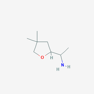 molecular formula C8H17NO B2643791 1-(4,4-Dimethyloxolan-2-yl)ethanamine CAS No. 2248350-56-1
