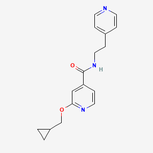 2-(cyclopropylmethoxy)-N-(2-(pyridin-4-yl)ethyl)isonicotinamide