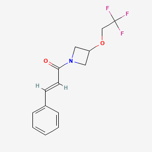 (E)-3-phenyl-1-(3-(2,2,2-trifluoroethoxy)azetidin-1-yl)prop-2-en-1-one