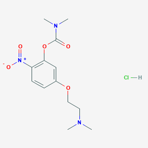 5-(2-(Dimethylamino)ethoxy)-2-nitrophenyl dimethylcarbamate hydrochloride