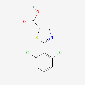 molecular formula C10H5Cl2NO2S B2643812 2-(2,6-二氯苯基)-1,3-噻唑-5-羧酸 CAS No. 1094320-68-9