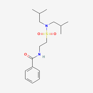 N-(2-(N,N-diisobutylsulfamoyl)ethyl)benzamide