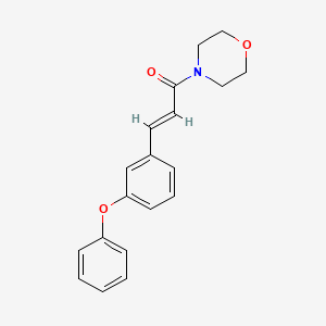(E)-1-morpholino-3-(3-phenoxyphenyl)-2-propen-1-one