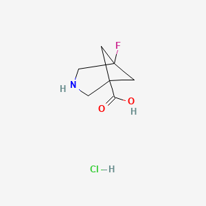 5-Fluoro-3-azabicyclo[3.1.1]heptane-1-carboxylic acid hydrochloride