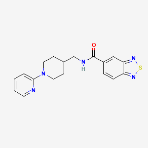 N-((1-(pyridin-2-yl)piperidin-4-yl)methyl)benzo[c][1,2,5]thiadiazole-5-carboxamide