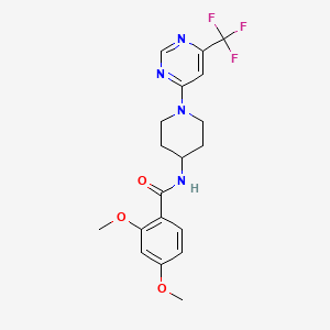 2,4-dimethoxy-N-{1-[6-(trifluoromethyl)-4-pyrimidinyl]-4-piperidyl}benzamide