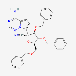 (2R,3R,4R,5R)-2-(4-aminopyrrolo[2,1-f][1,2,4]triazin-7-yl)-3,4-bis(benzyloxy)-5-((benzyloxy)methyl)tetrahydrofuran-2-carbonitrile