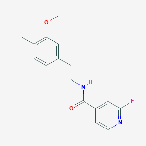 molecular formula C16H17FN2O2 B2643871 2-Fluoro-N-[2-(3-methoxy-4-methylphenyl)ethyl]pyridine-4-carboxamide CAS No. 1385360-90-6