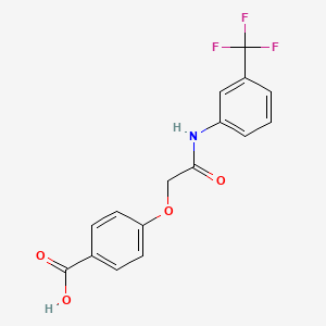 4-({[3-(Trifluoromethyl)phenyl]carbamoyl}methoxy)benzoic acid
