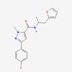 3-(4-fluorophenyl)-N-(1-(furan-2-yl)propan-2-yl)-1-methyl-1H-pyrazole-5-carboxamide