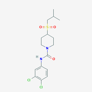 N-(3,4-dichlorophenyl)-4-(isobutylsulfonyl)piperidine-1-carboxamide