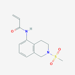 N-(2-Methylsulfonyl-3,4-dihydro-1H-isoquinolin-5-yl)prop-2-enamide