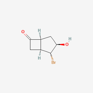 (1alpha,5alpha)-4alpha-Bromo-3beta-hydroxybicyclo[3.2.0]heptan-7-one