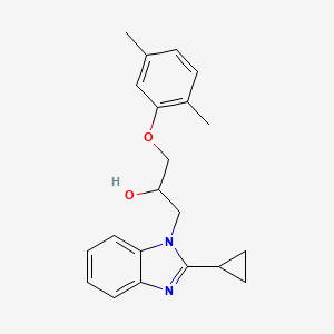 1-(2-cyclopropyl-1H-benzimidazol-1-yl)-3-(2,5-dimethylphenoxy)propan-2-ol