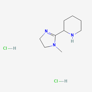 2-(1-Methyl-4,5-dihydroimidazol-2-yl)piperidine;dihydrochloride