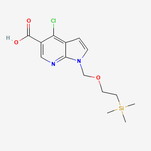 4-Chloro-1-((2-(trimethylsilyl)ethoxy)methyl)-1H-pyrrolo[2,3-b]pyridine-5-carboxylic acid