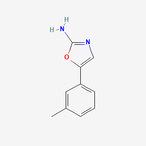 molecular formula C10H10N2O B2643936 5-(m-Tolyl)oxazol-2-amine CAS No. 1260742-10-6