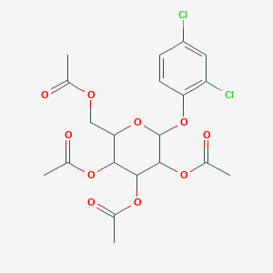 molecular formula C20H22Cl2O10 B2643940 [3,4,5-Triacetyloxy-6-(2,4-dichlorophenoxy)oxan-2-yl]methyl acetate CAS No. 1192220-15-7