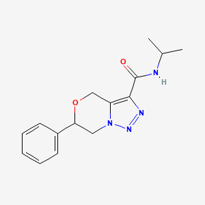 molecular formula C15H18N4O2 B2643943 N-isopropyl-6-phenyl-6,7-dihydro-4H-[1,2,3]triazolo[5,1-c][1,4]oxazine-3-carboxamide CAS No. 2310157-01-6