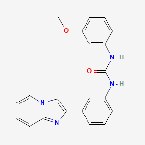 molecular formula C22H20N4O2 B2643947 1-(5-(Imidazo[1,2-a]pyridin-2-yl)-2-methylphenyl)-3-(3-methoxyphenyl)urea CAS No. 1226450-68-5