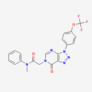 N-methyl-2-(7-oxo-3-(4-(trifluoromethoxy)phenyl)-3H-[1,2,3]triazolo[4,5-d]pyrimidin-6(7H)-yl)-N-phenylacetamide