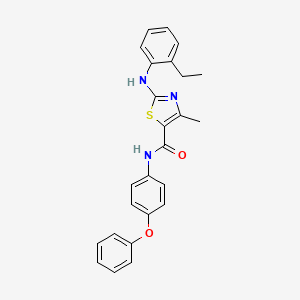 molecular formula C25H23N3O2S B2643962 N-(2-chlorobenzyl)-1-(5-phenylpyrimidin-2-yl)piperidine-3-carboxamide CAS No. 1215471-14-9