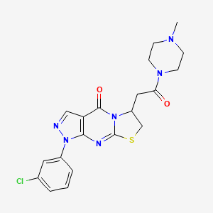 1-(3-chlorophenyl)-6-(2-(4-methylpiperazin-1-yl)-2-oxoethyl)-6,7-dihydropyrazolo[3,4-d]thiazolo[3,2-a]pyrimidin-4(1H)-one