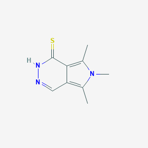 5,6,7-trimethyl-6H-pyrrolo[3,4-d]pyridazine-1-thiol